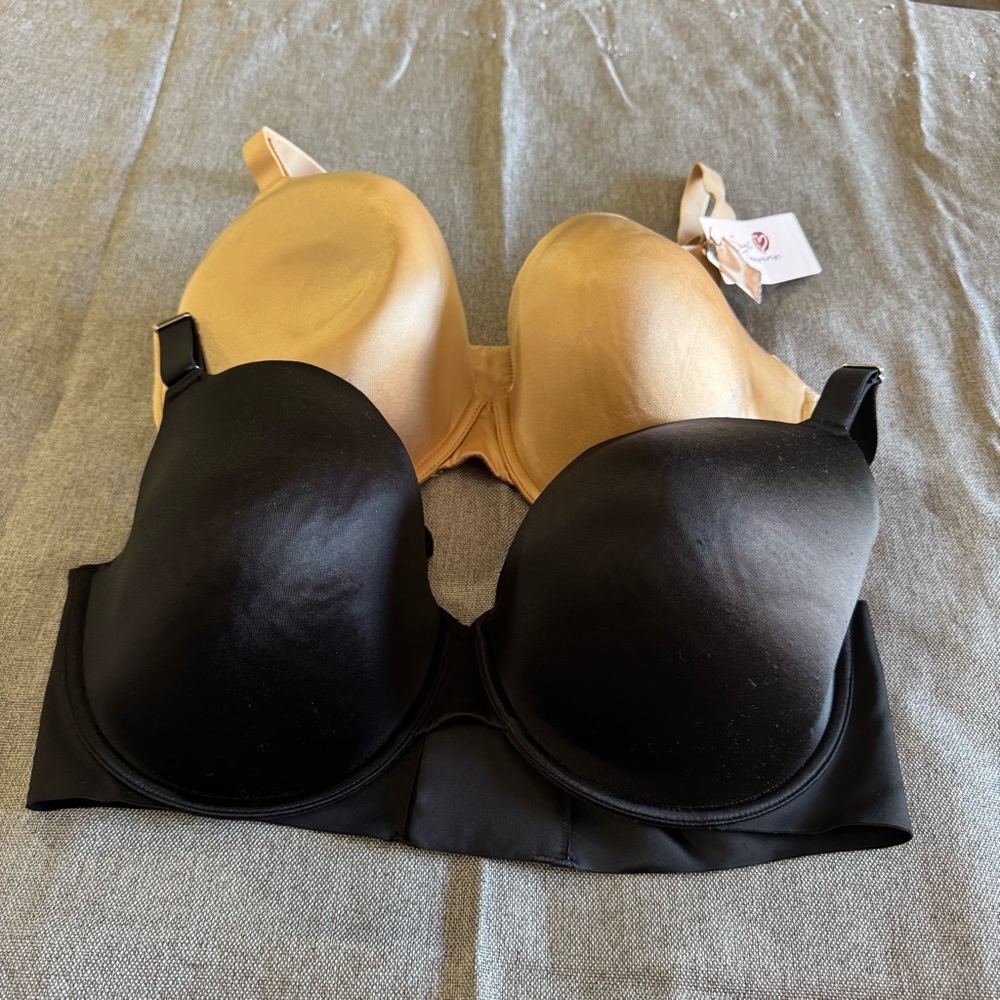Secret Treasures Black and Gold Bra Duo